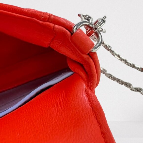 Rare Dior Miss Dior Promenade Pouch WOC Vermillion Lambskin Cannage Quilted - Picture 10 of 16